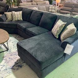 🍄 Eltmann 3-Piece Sectional With Chaise | Loveseat | Couch | Sofa | Sleeper| Living Room Furniture| Garden Furniture | Patio Furniture