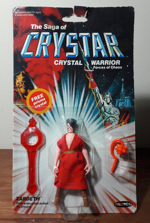 Crystar Zardeth Vintage Action Figure remco 80s toy