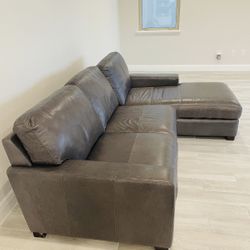 Sofa Gray Chaise NEW 