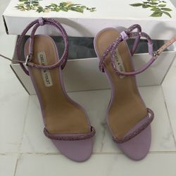Chelsea & Violet Purple High-Heeled Sandals