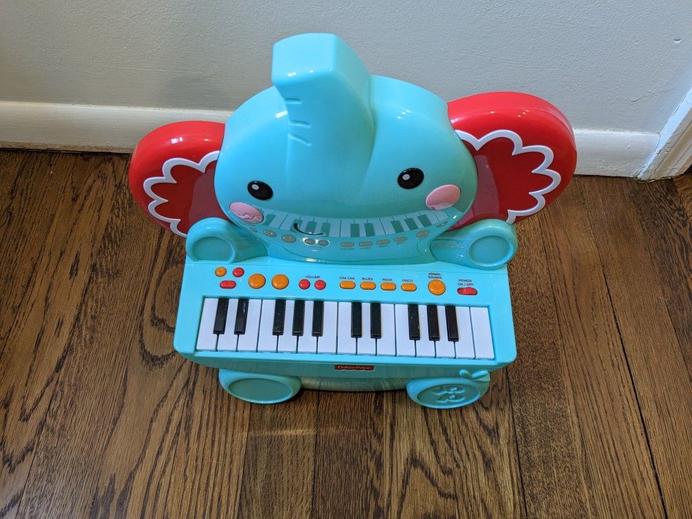 Fisher Price Music - Keyboard/Piano - Elephant - Great for Kids Play & Early Learning