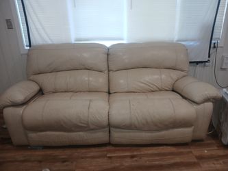 $50 comfy leather couch