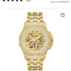 Bulova Octava Crystal mens Chronograph watch 