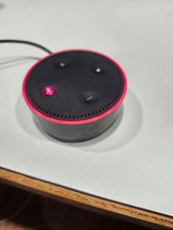 Amazon Echo Dot 2nd Gen RS03QR Black Alexa Smart Speaker w/ OEM Power Adapter