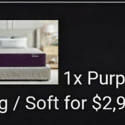 Cali King Purple Mattress 