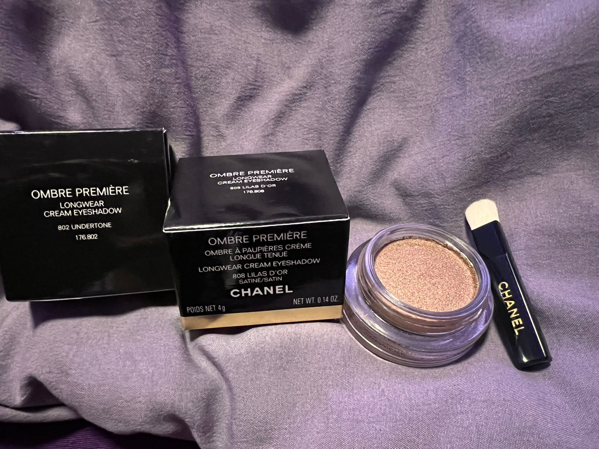 Chanel ombre premiere longwear cream eyeshadow 802 undertone and 806 terre  brûlée – Artofit