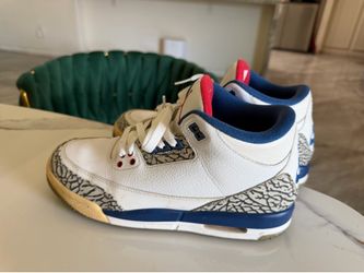 Jordan 3 Retro True Blue - Size 7Y