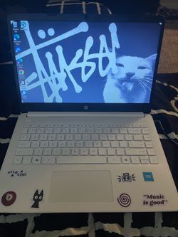 White HP Laptop 14-dq3xxx