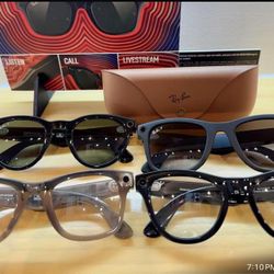 Authentic Ray-Ban Meta smart glasses, identified as our most advanced AI glasses.