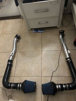 Dual Cold Air Intake Kit with Filters 08 350z