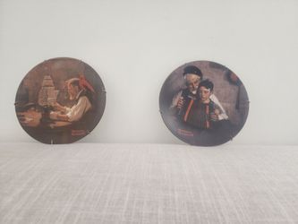 Norman Rockwell Collector Plates – Set of 2