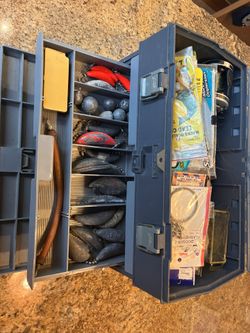 Plano Fishing Tackle Box with Salt Water Fishing Gear