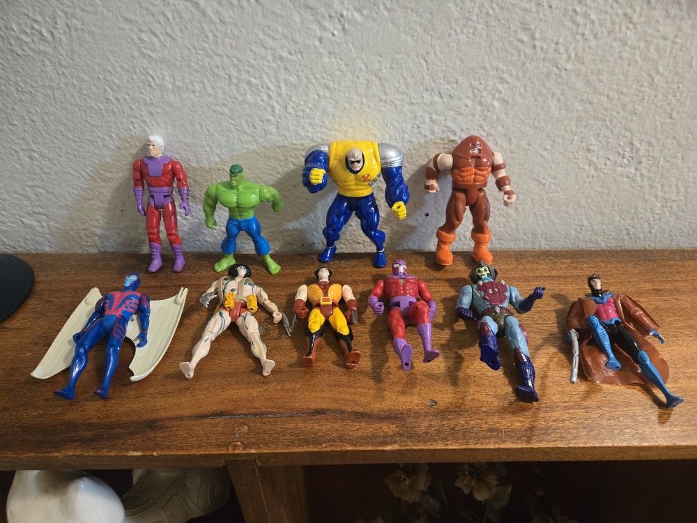 10 Random Action Figures Mostly Marvel X-Men all $10 See Photos