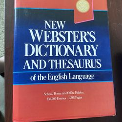 New Websters Dictionary and Thesaurus of the English language, Thick !!