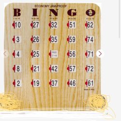 Bingo Number Cards W/Sliding Windows  150 Ct