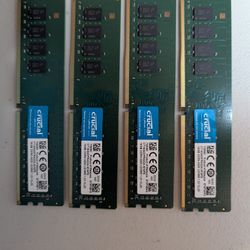 Crucial 64GB (16x4) DDR4-3200 Desktop RAM
