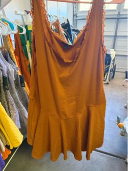 Xxl large women’s dress (burnt orange)