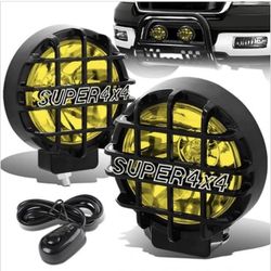 Universal Lights Fog Light Off Road Light Luces Universales De Neblina Alógenos Off Road Chrome Amarilla amber 