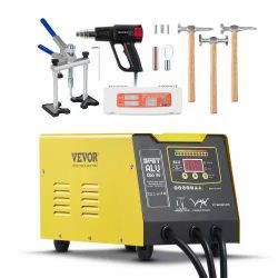 166# Spot Welder Dent Puller, 300W Stud Welder Dent Repair Kit with Heat Gun, Auto/Manual Welding Mode, Auto Body Spot Welding Dent Repair Machine for