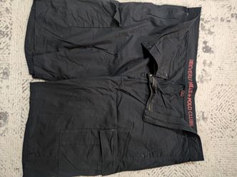 Beverly Hills Polo Club Men's Size 44 Black Cargo Shorts 