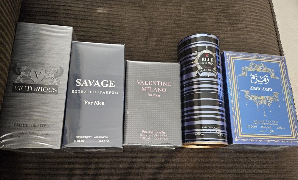 5 Men's Perfume Lot 100ml