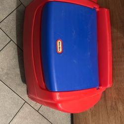 Little Tikes Sort 'N Store Kids Toy Storage Chest, Red and Blue