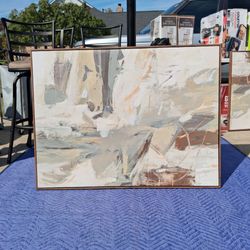 2 Large Abstract Canvas Wall Art