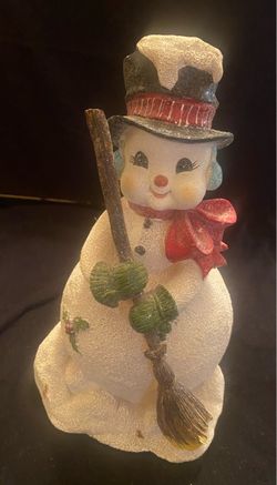Vintage Snowman Christmas Figurine