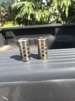 Harley Davidson Silencer shifter pegs. Nickel