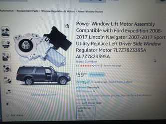 Power window lift motor assembly Ford Expedition and Lincoln Navigator
