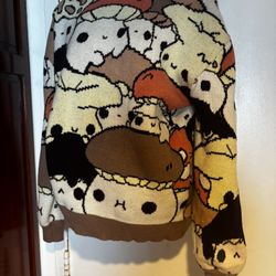 Steady Hands Abi Toads top Mushling Mushroom shirt Cardigan Sweater