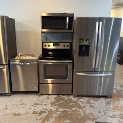 Stainless Steel Kitchen Set All Same Brand Very Clean Deliver Install Remove Old /  Warranty 