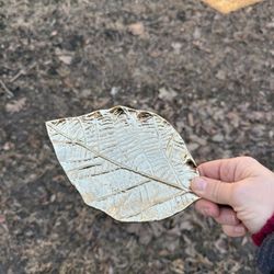 Gold leaf trinket dish 