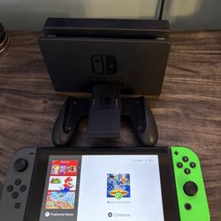 Nintendo Switch With Dock & Controller And 128gb SD
