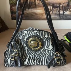 Vintage Purse And Leather Backpack 