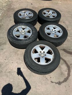 Jeep Wrangler Wheels and Tires Oem 5x5 2007 through 2018