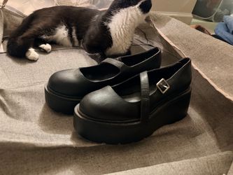 Platform mary jane shoes