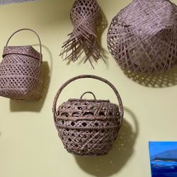 Handmade In Philippines Baskets Set 