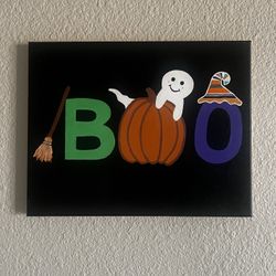 Halloween BOO canvas painting 