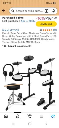 Electric drum set