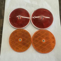 3” Round Reflector Red Yellow 