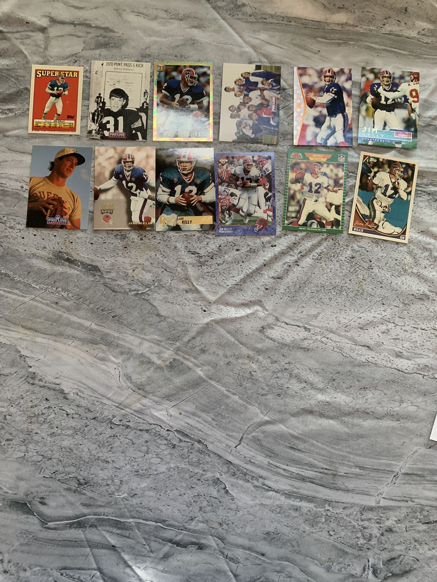 12 Jim Kelly Football Cards
