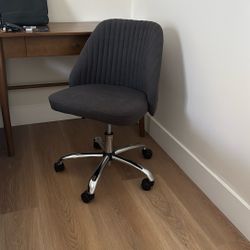 Office Chair Mid Modern Century Style Grey
