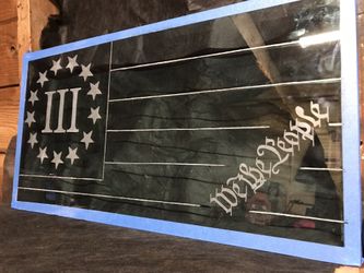 Hand Glass etching “we the people”