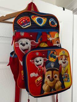 Paw patrol backpack + lunchbox