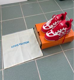 LV Skates Red and White Size 8.5 Box included Barely Worn ($600 or looking for trades)
