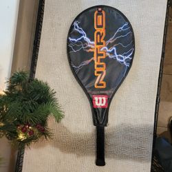 Wilson Nitro Titanium Graphite Tennis Racket With Zip Up Cover