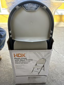 HDX Plastic Folding Chair