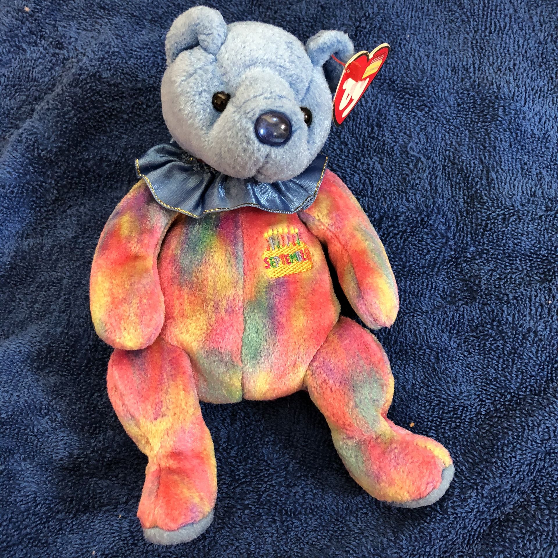September birthday beanie baby with tag