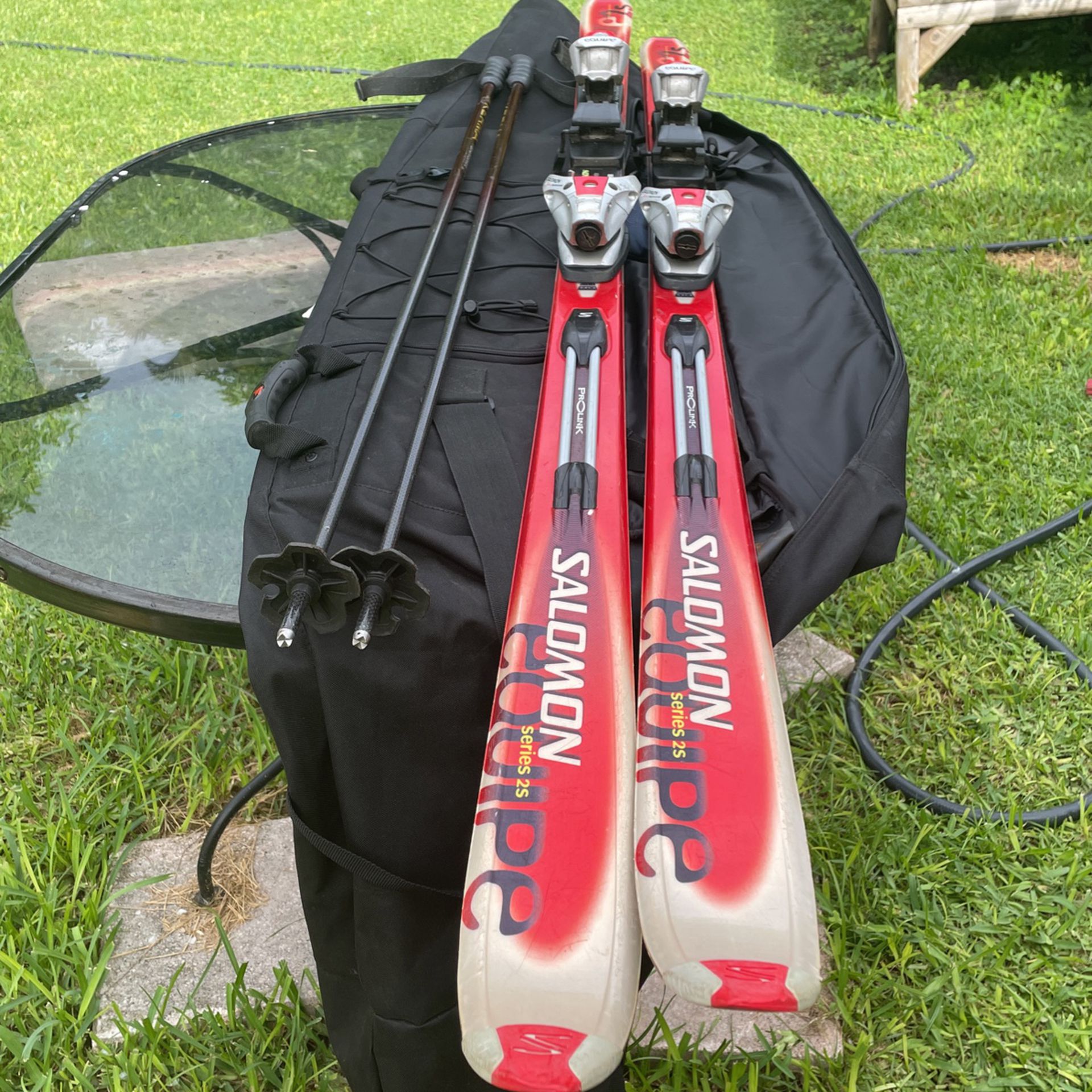 Skis (Salomon Series 2s), Poles And Bag